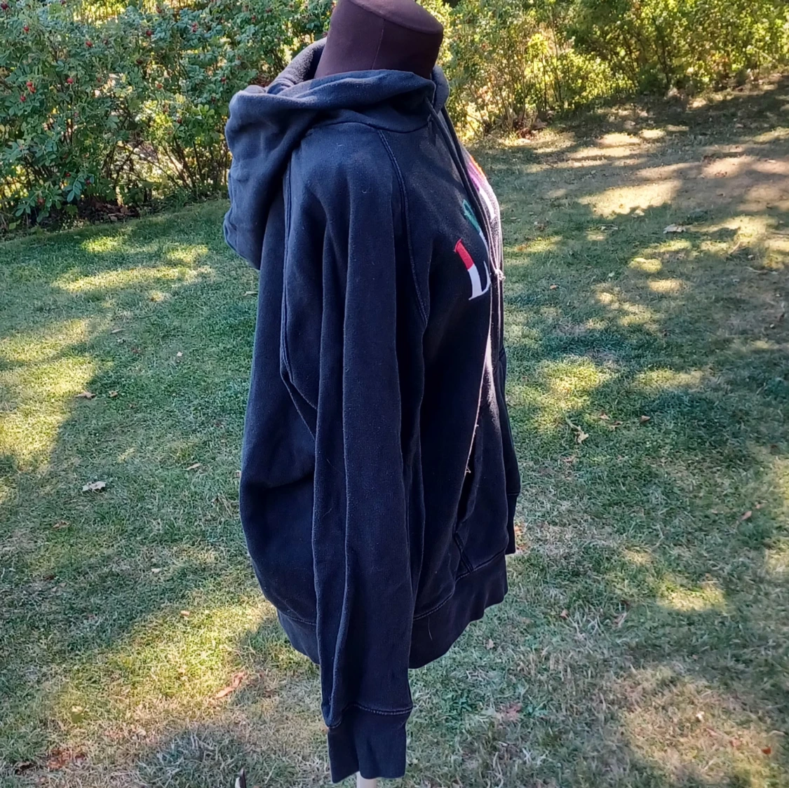 Hoodie med färgglad logga - 3