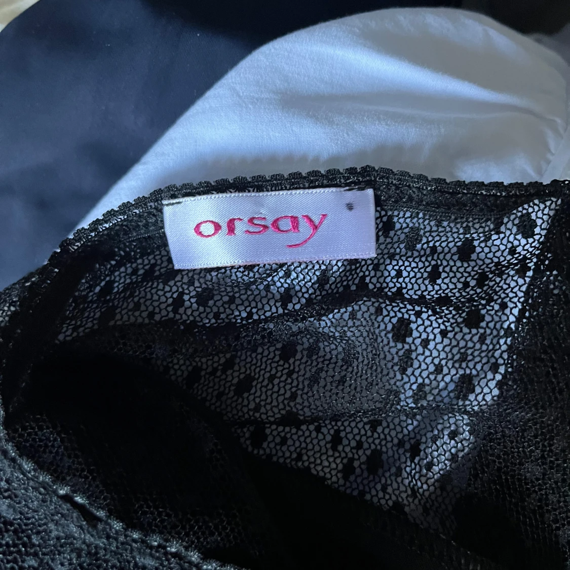 Svart meshblus/spets från Orsay - 2