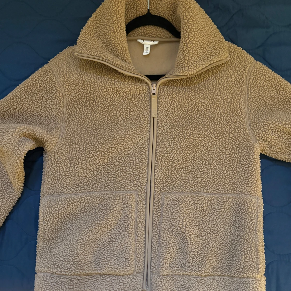 Beige teddyjacka från H&M - 1