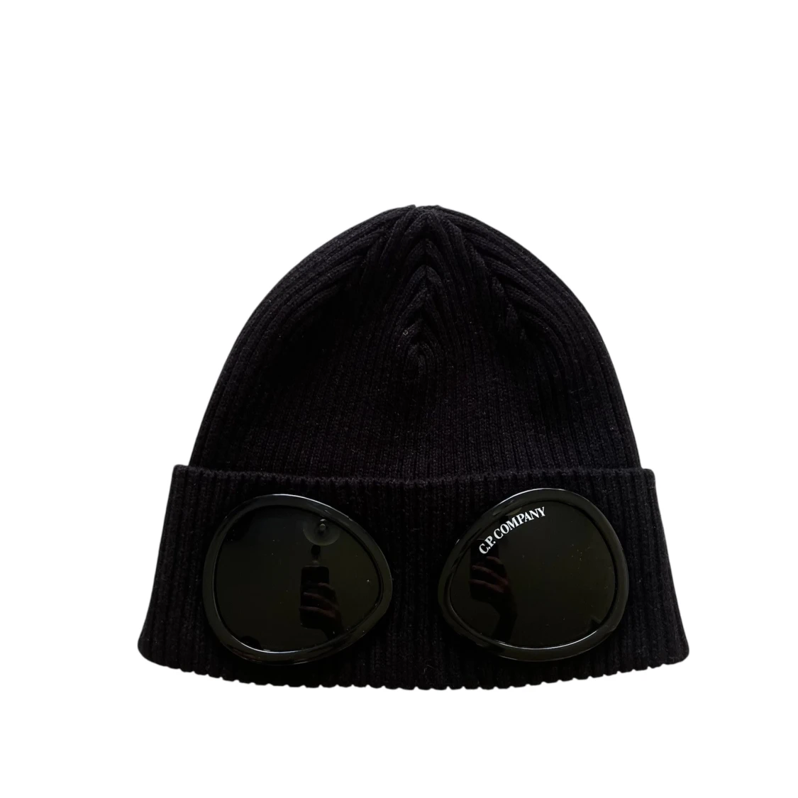 Svart ribbad mössa C.P. Company