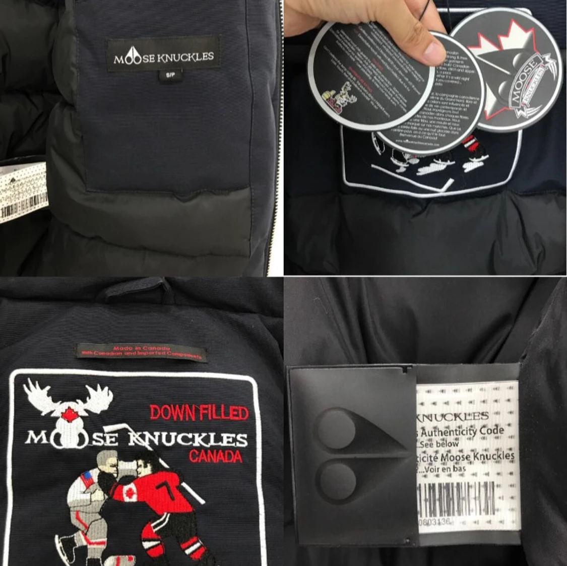 Svart dunjacka med pälsdetalj - 4