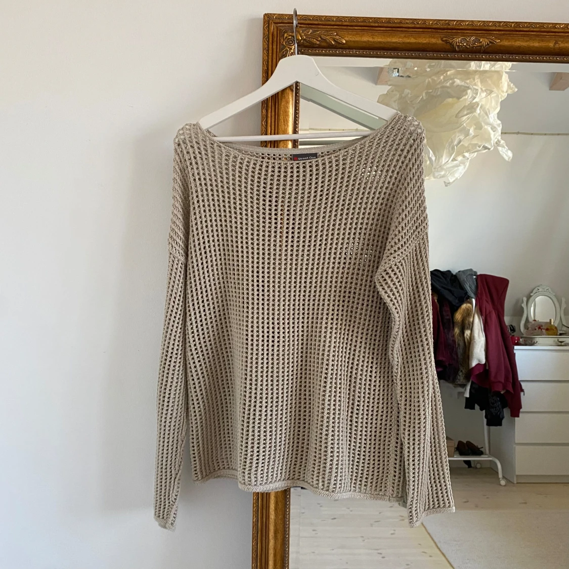 Virkad oversize tröja  - 3