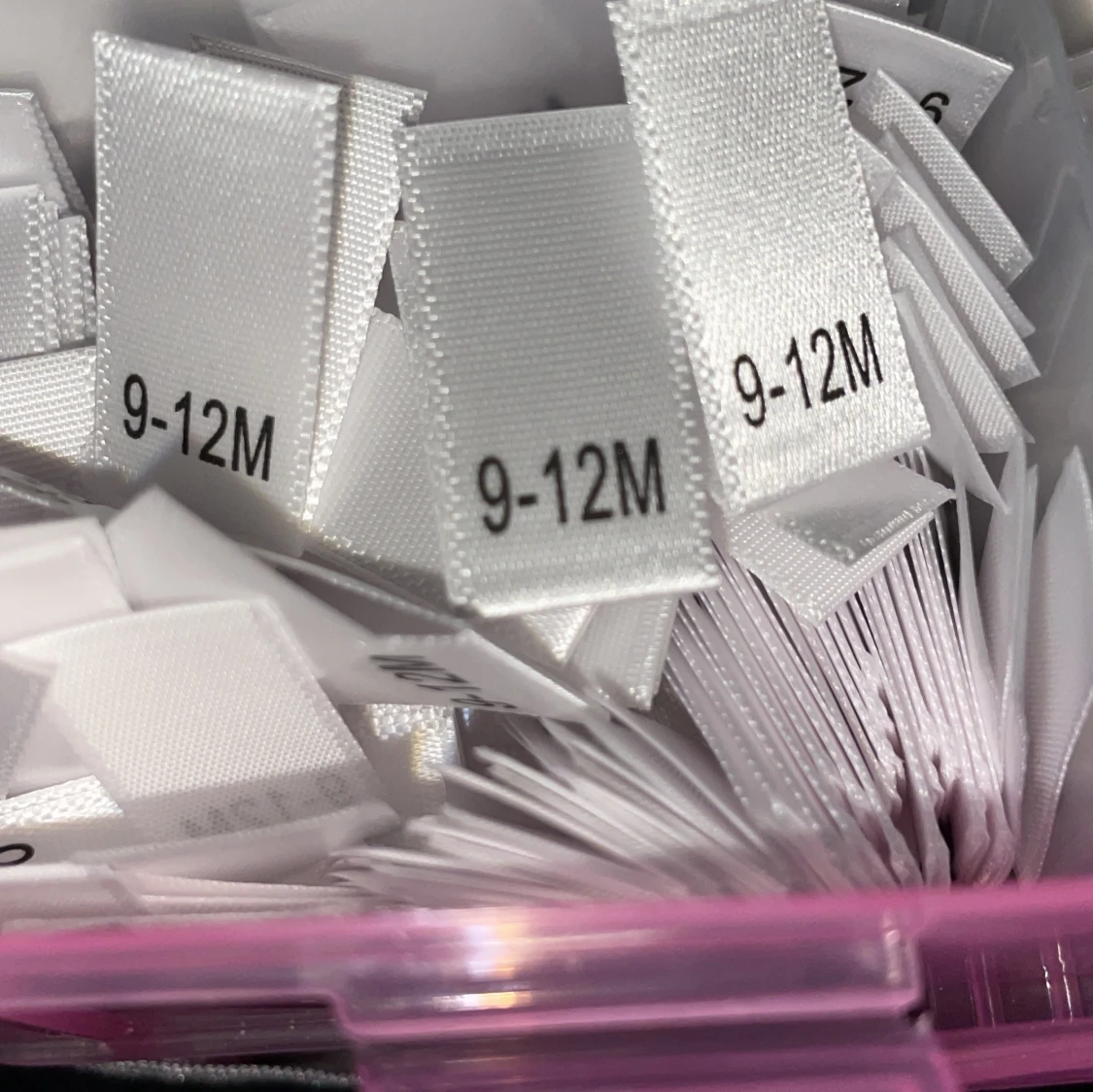 Storlekslappar för egen sömnad