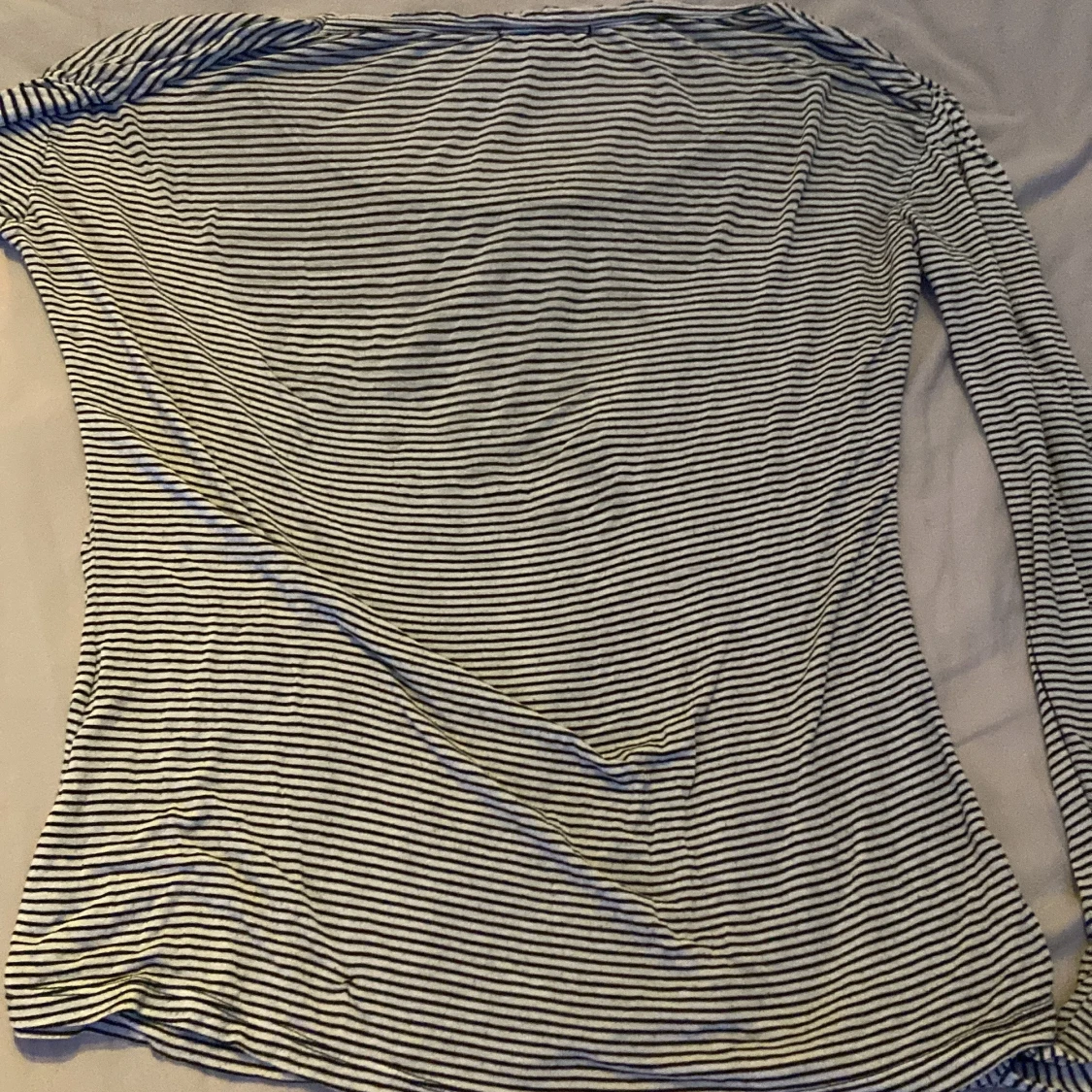 Randig långärmad tröja i bomull - 1