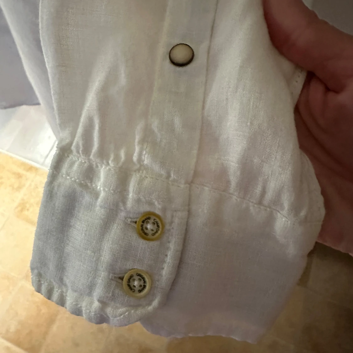 Vit linneskjorta från Camp David - 4