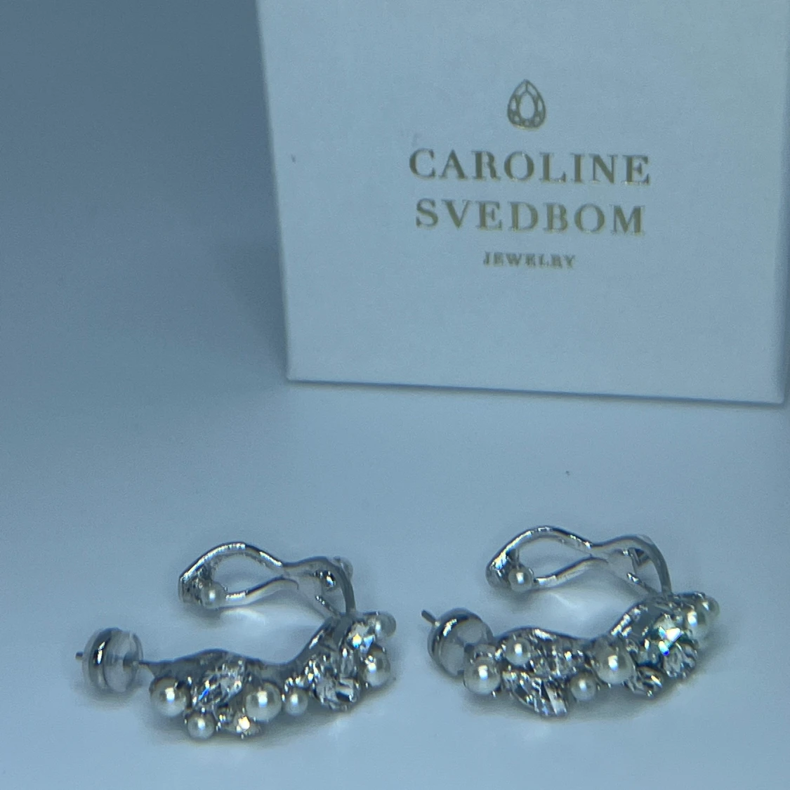 Caroline Svedbom silvriga örhängen - 1