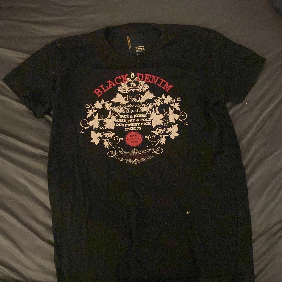 Svart t-shirt med tryck från Jack & Jones