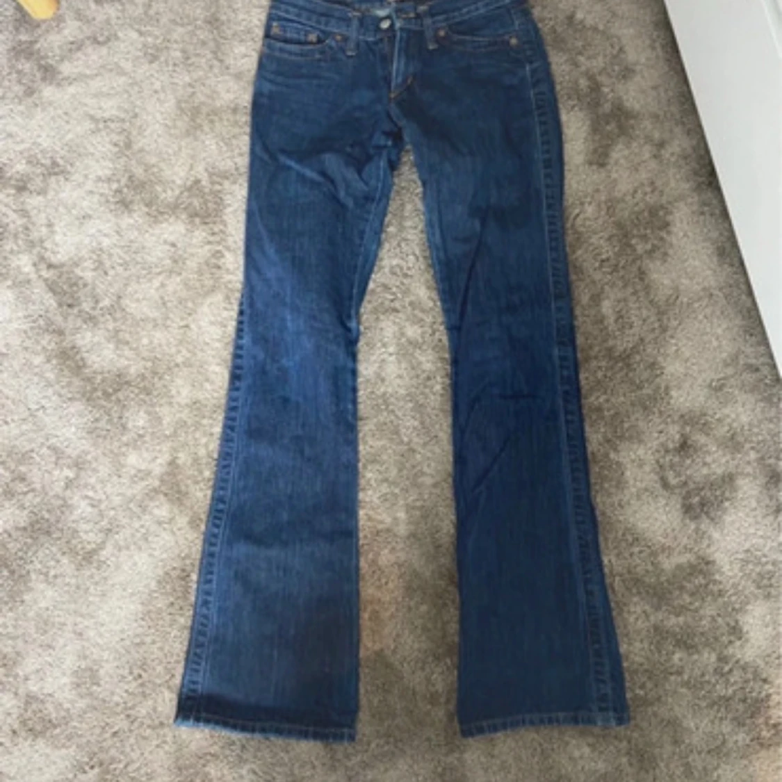 Mörkblå Lågmidjade jeans - 2