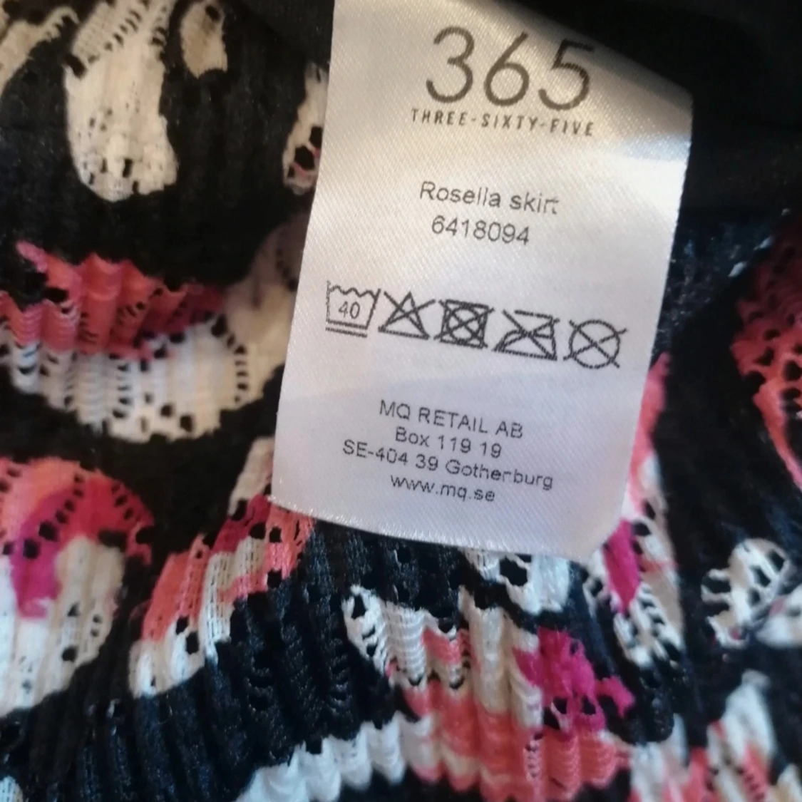 Mönstrad spetsklänning från 365, M - 4