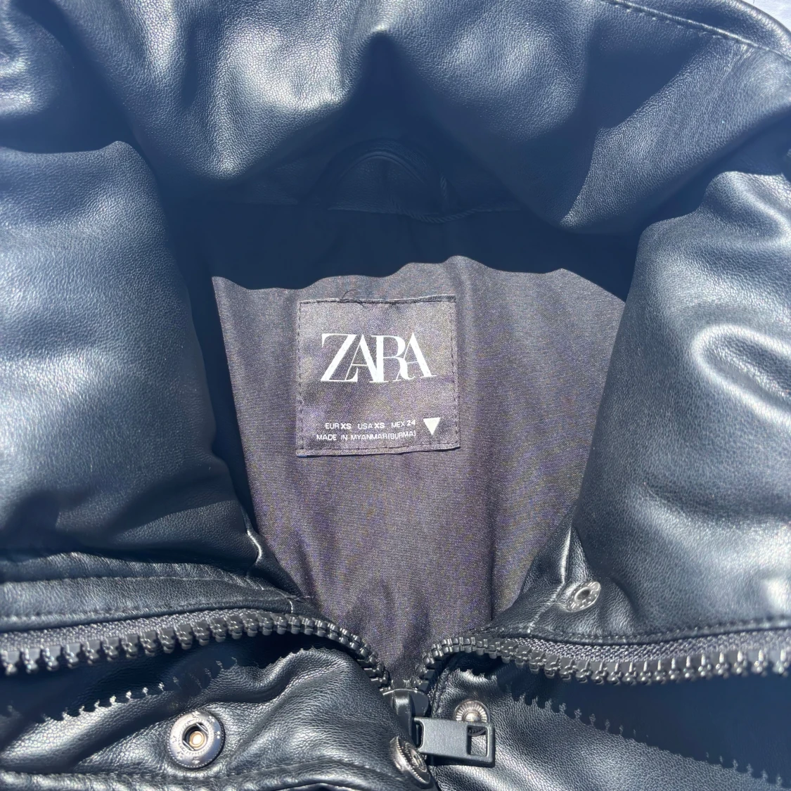 Svart Zara Skinnjacka  - 1