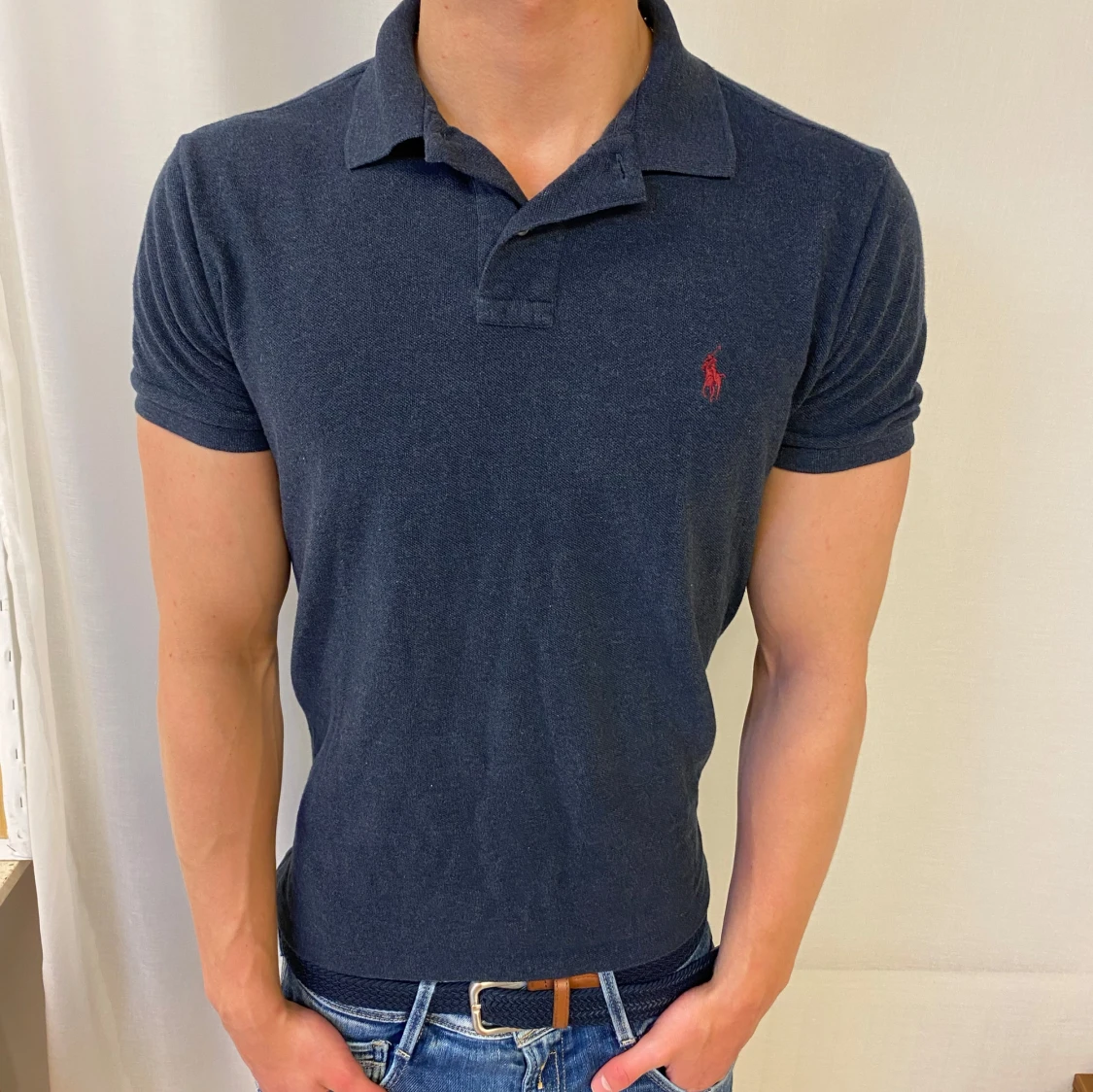 Mörkblå piké från Polo Ralph Lauren