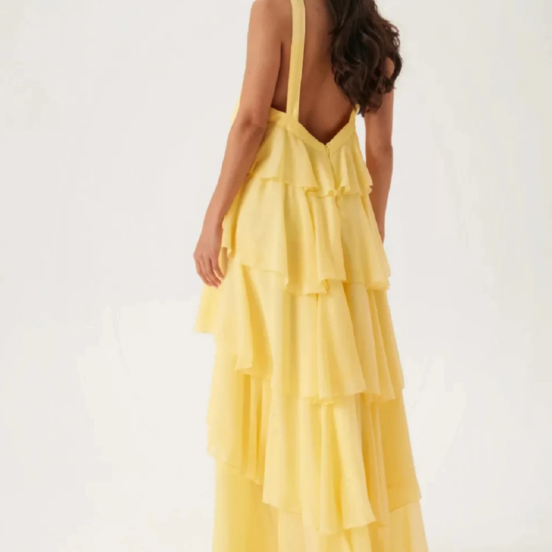 Veromoda gulklänning Vmfelicia maxiklänning - 2
