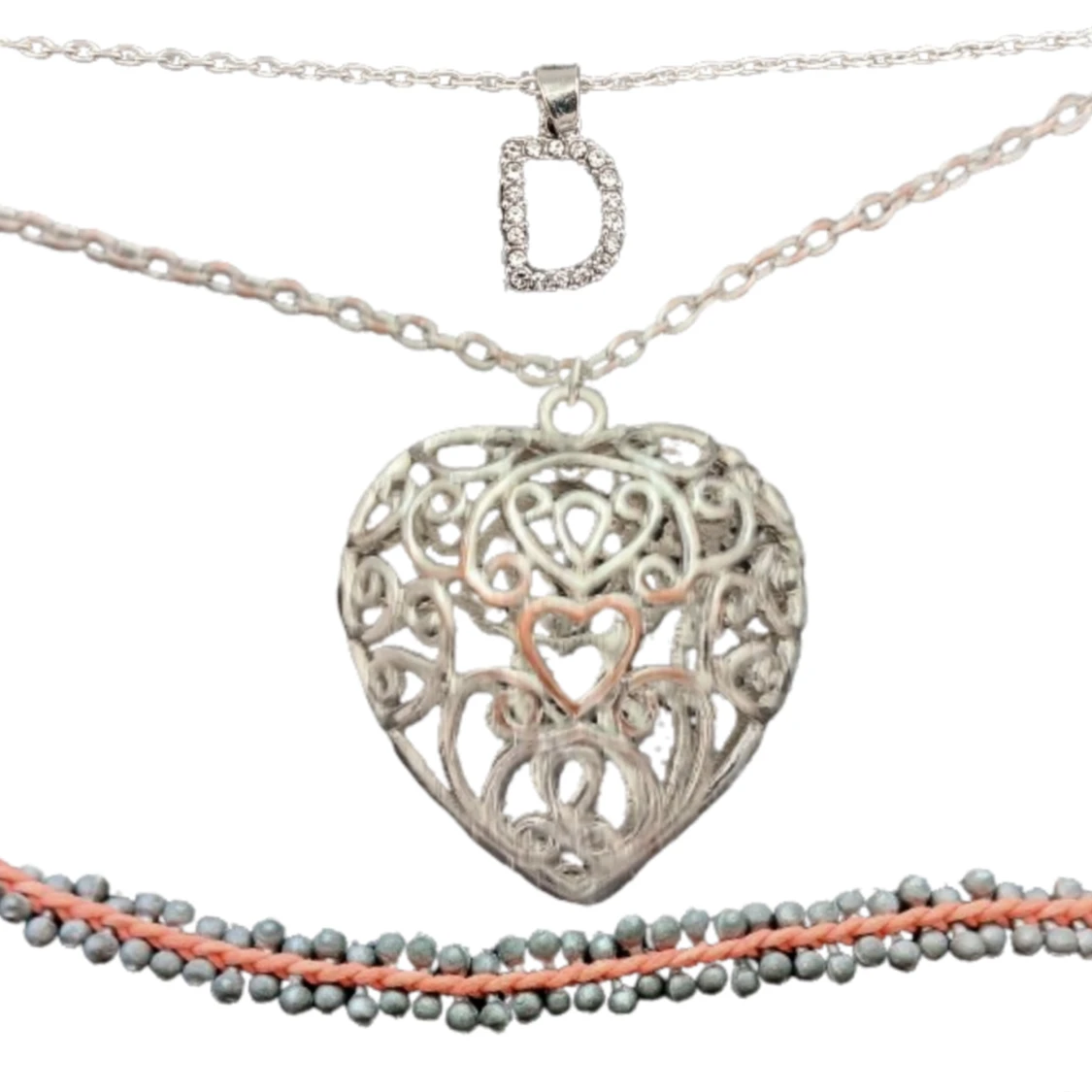 Lila och rosa halsband - 4