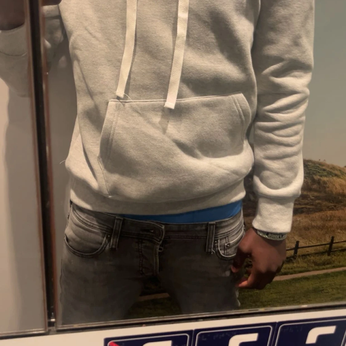 Grå hoodie från Ralph Lauren