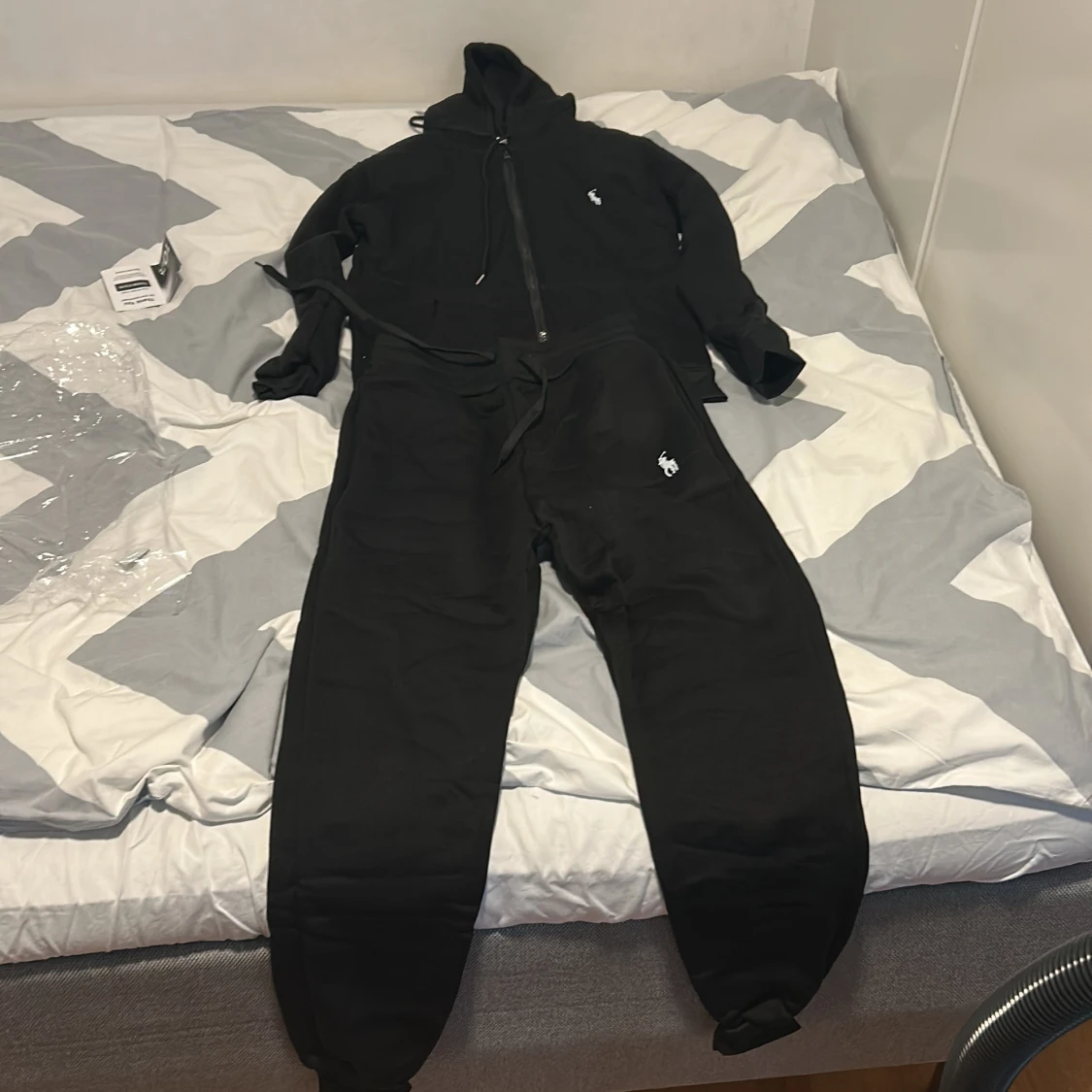 Svart ralph lauren tracksuit