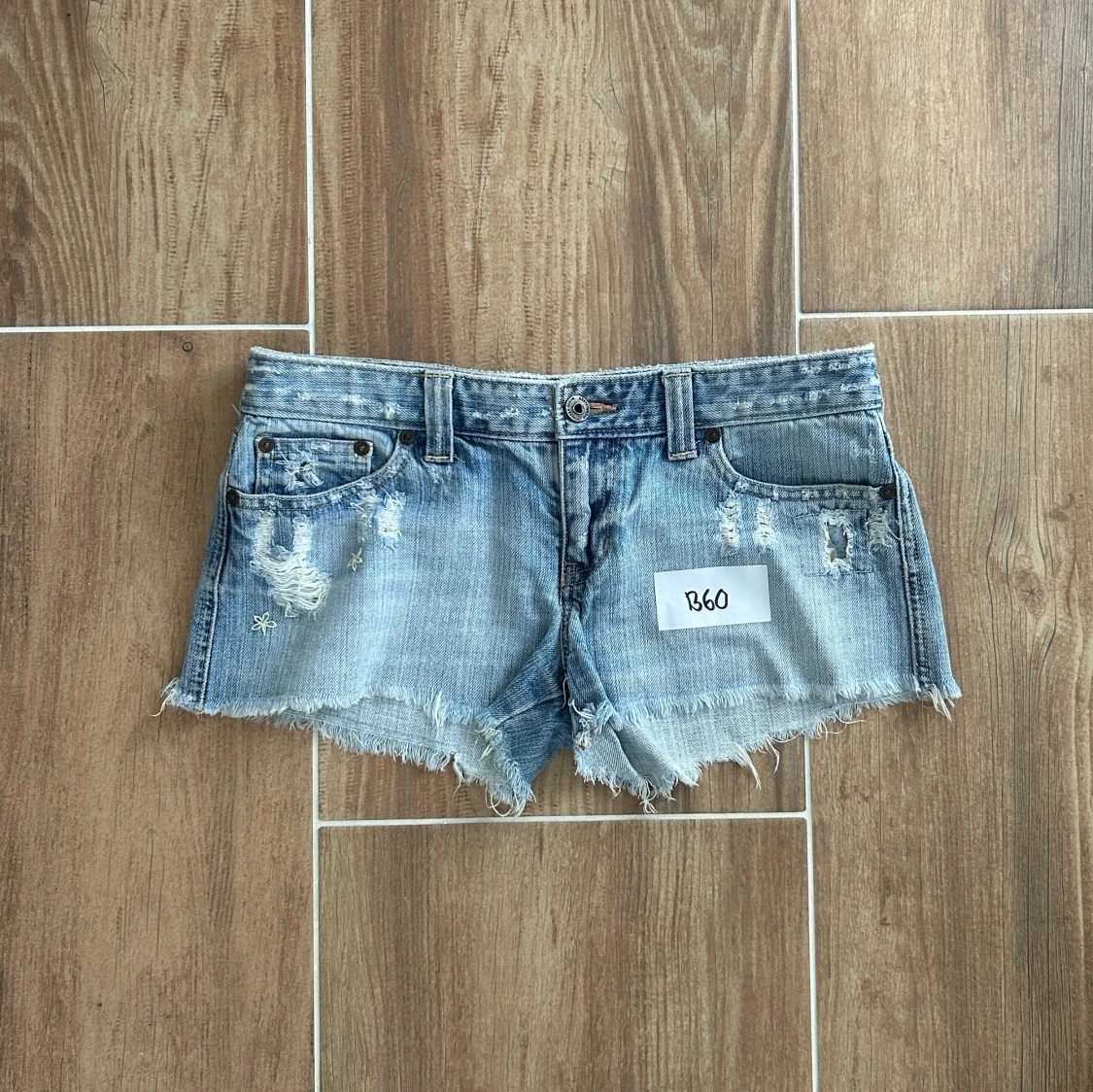 A&F Lågmidjade jeansshorts  - 2