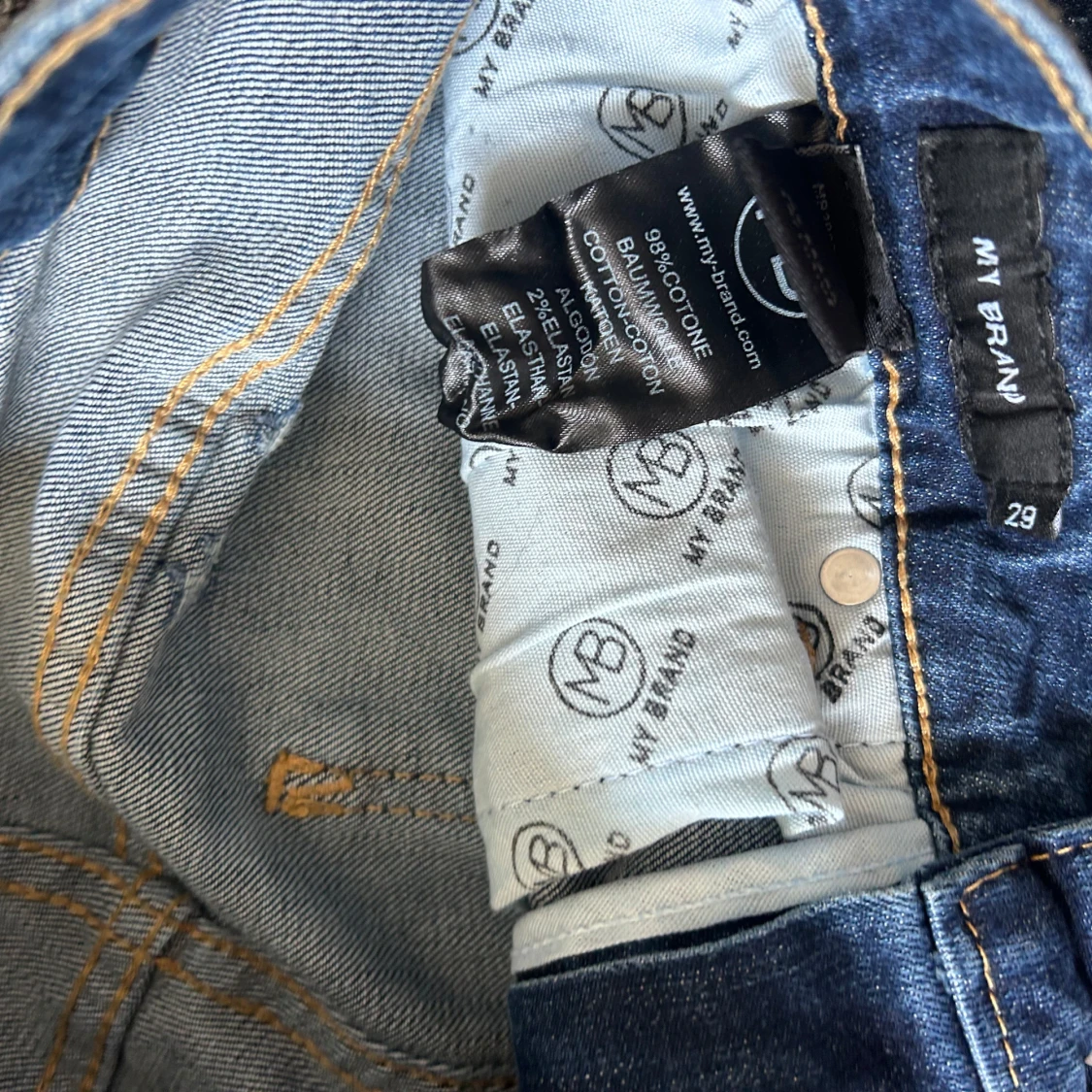 Blå jeansshorts från My Brand - 3