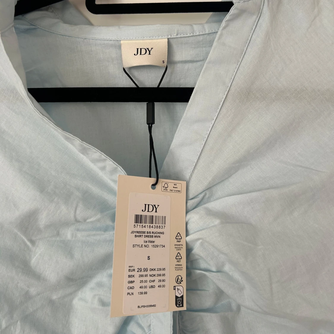 Ljusblå skjortklänning från JDY - 1