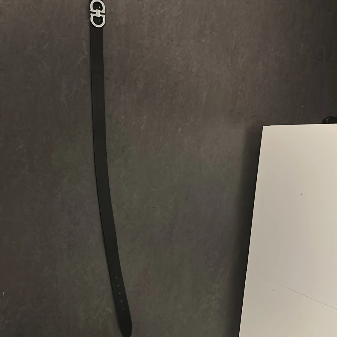 Svart skärp från Ferragamo i skinn - 1