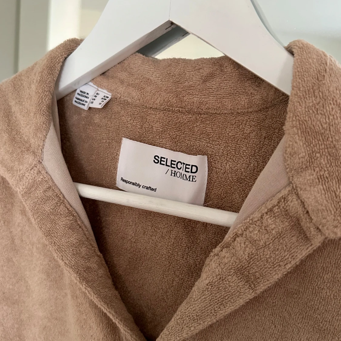 Beige frotté piké från Selected Homme - 1