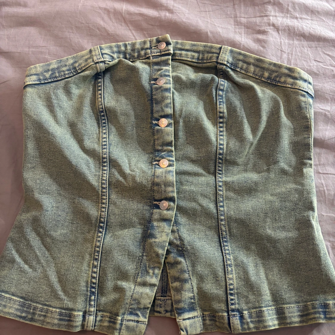 Jeans tubtopp från H&M 