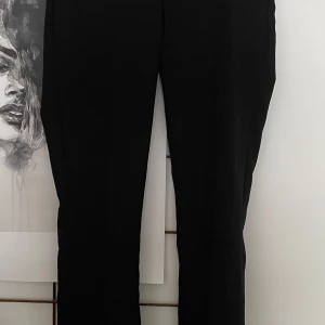 Svarta kostymbyxor från BikBok (Vilma) - Svarta kostymbyxor från BikBok i klassisk rak modell. Byxorna har en stilren look med smal passform och midja som sitter snyggt. 