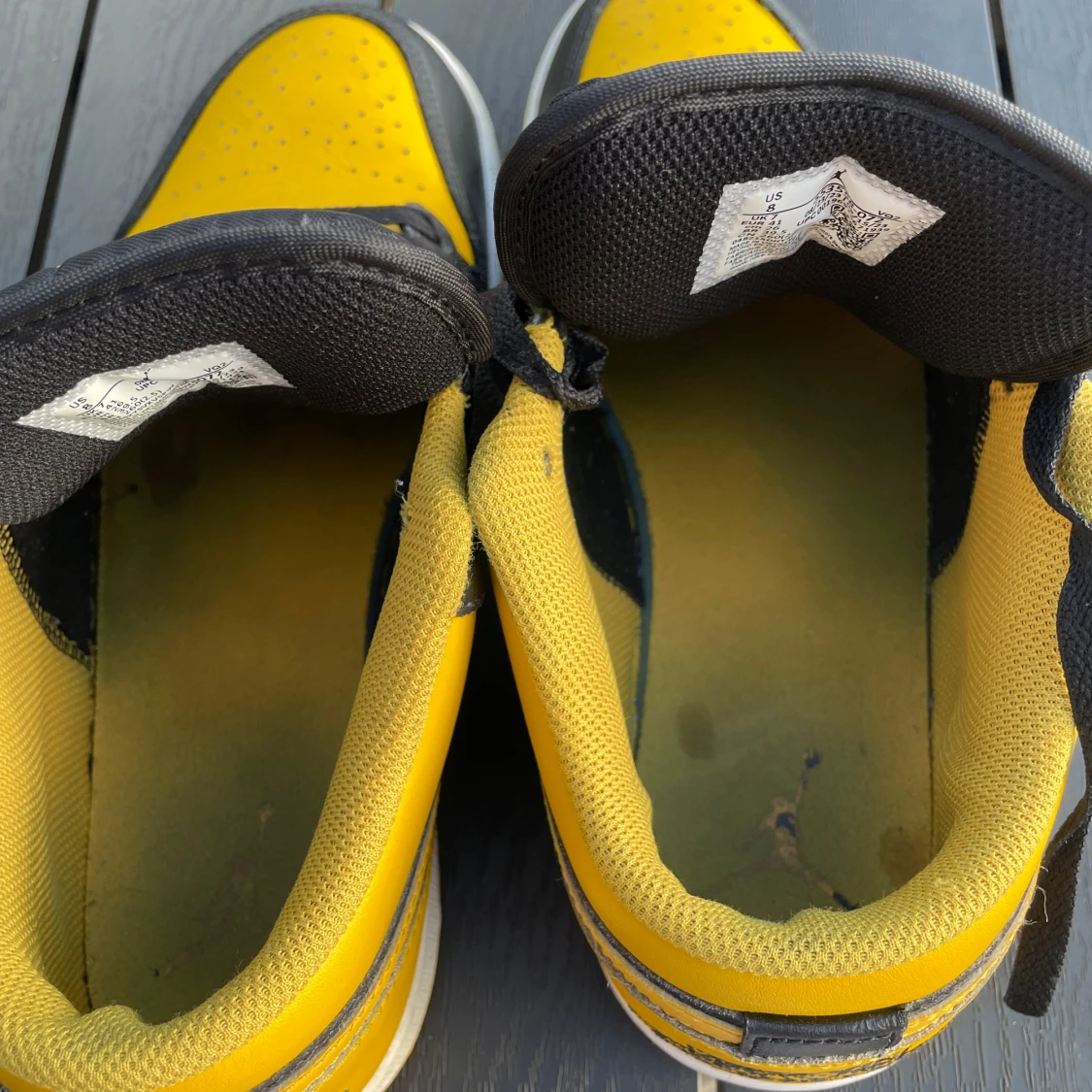 Nike Air Jordan 1 Low svart/gul - 4