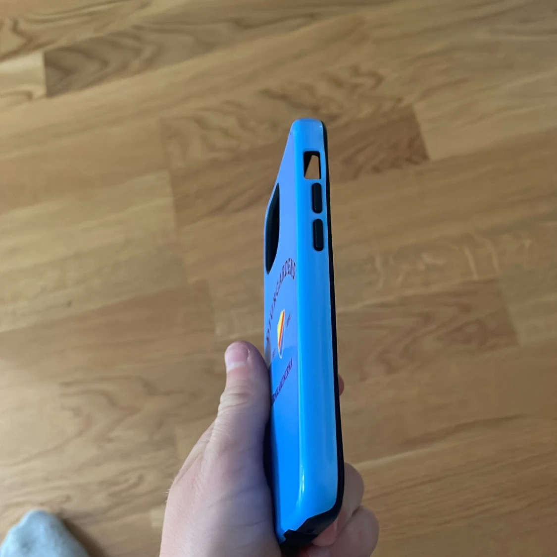 Blå Djurgården mobilskal i plast - 3