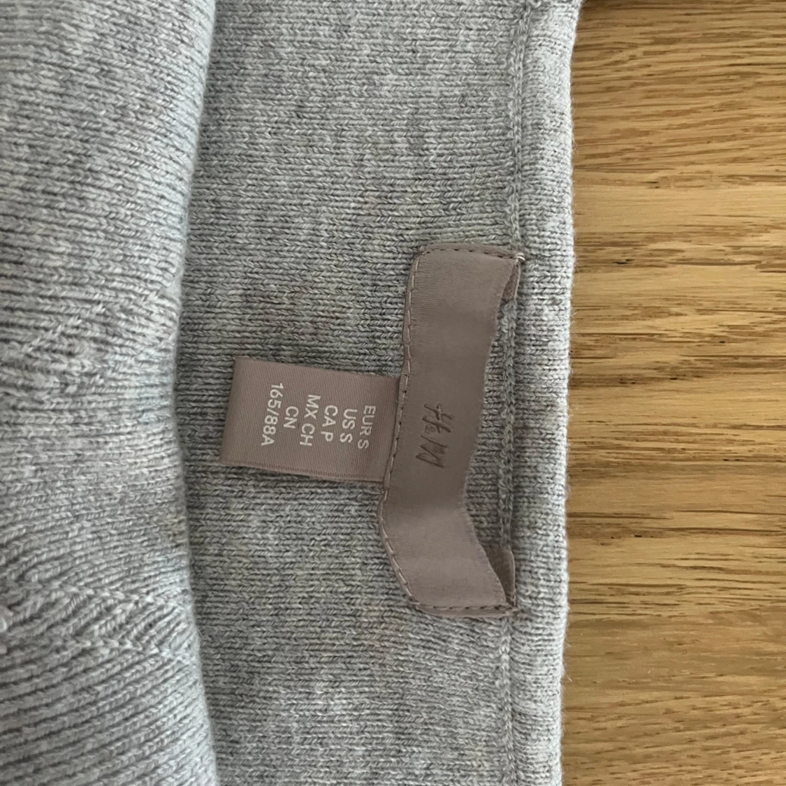 Beige stickad korsettopp H&M S - 2