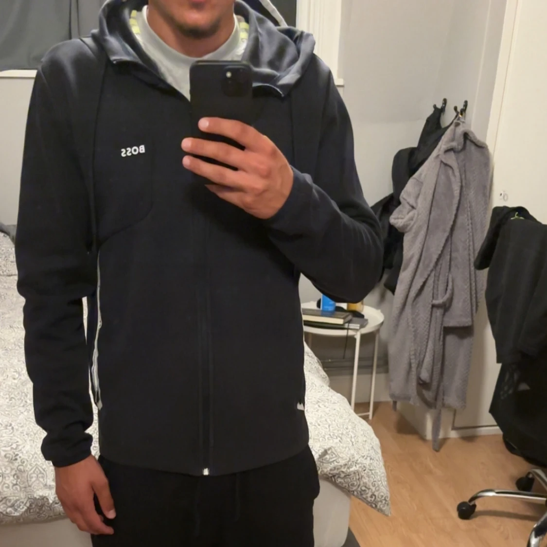 Zip up från BOSS med huva - 1
