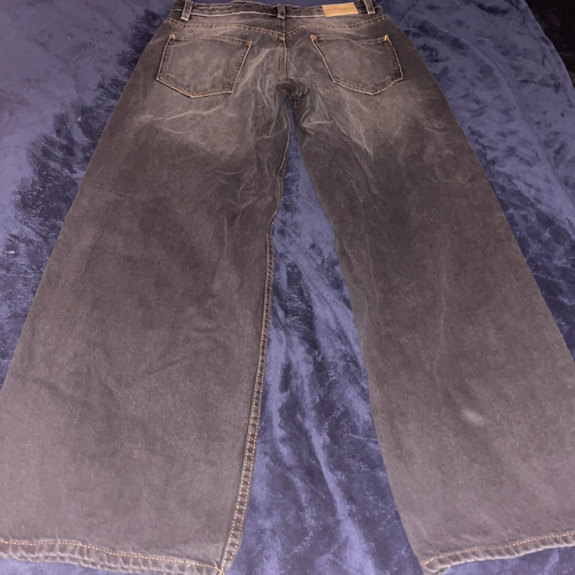 Wide jeans från Motel Rocks, svart - 1