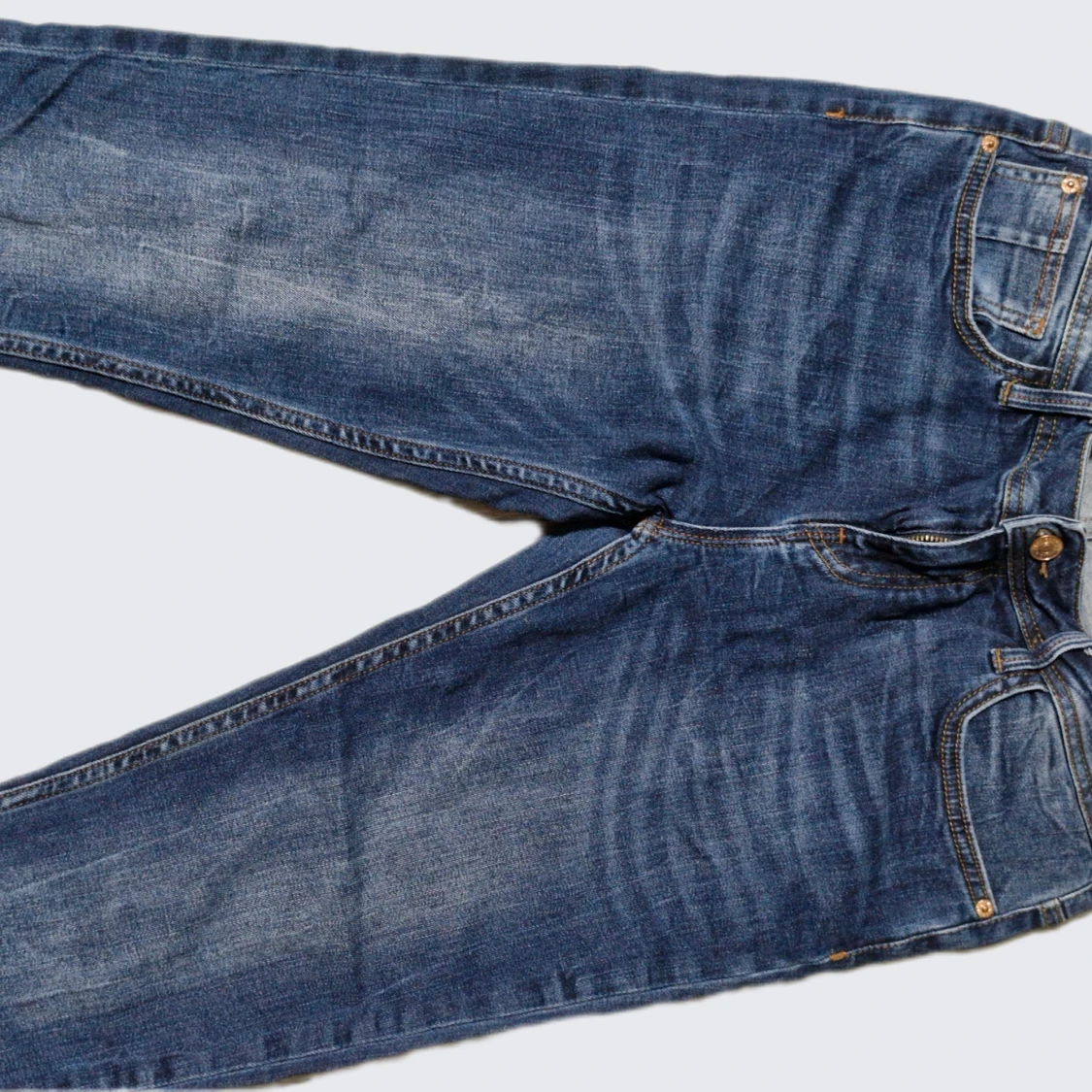 Blå jeans med straight fit från Zara - 3