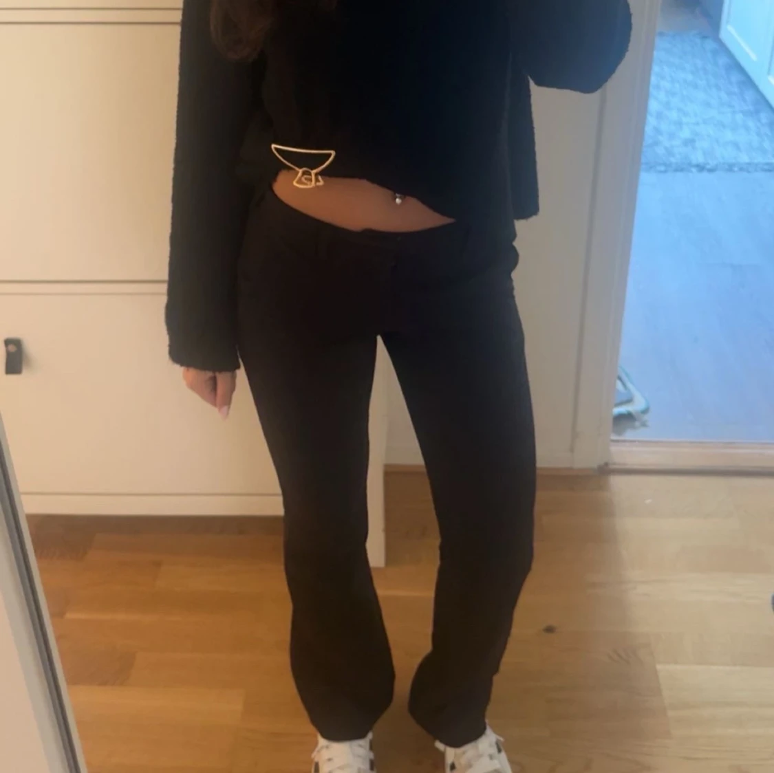 Kostym byxor low waist 