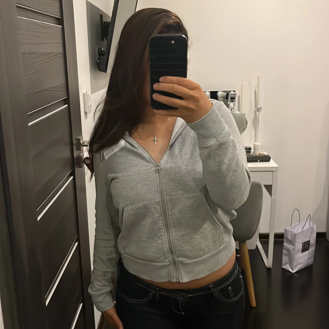 Grå hoodie från Calvin Klein Jeans