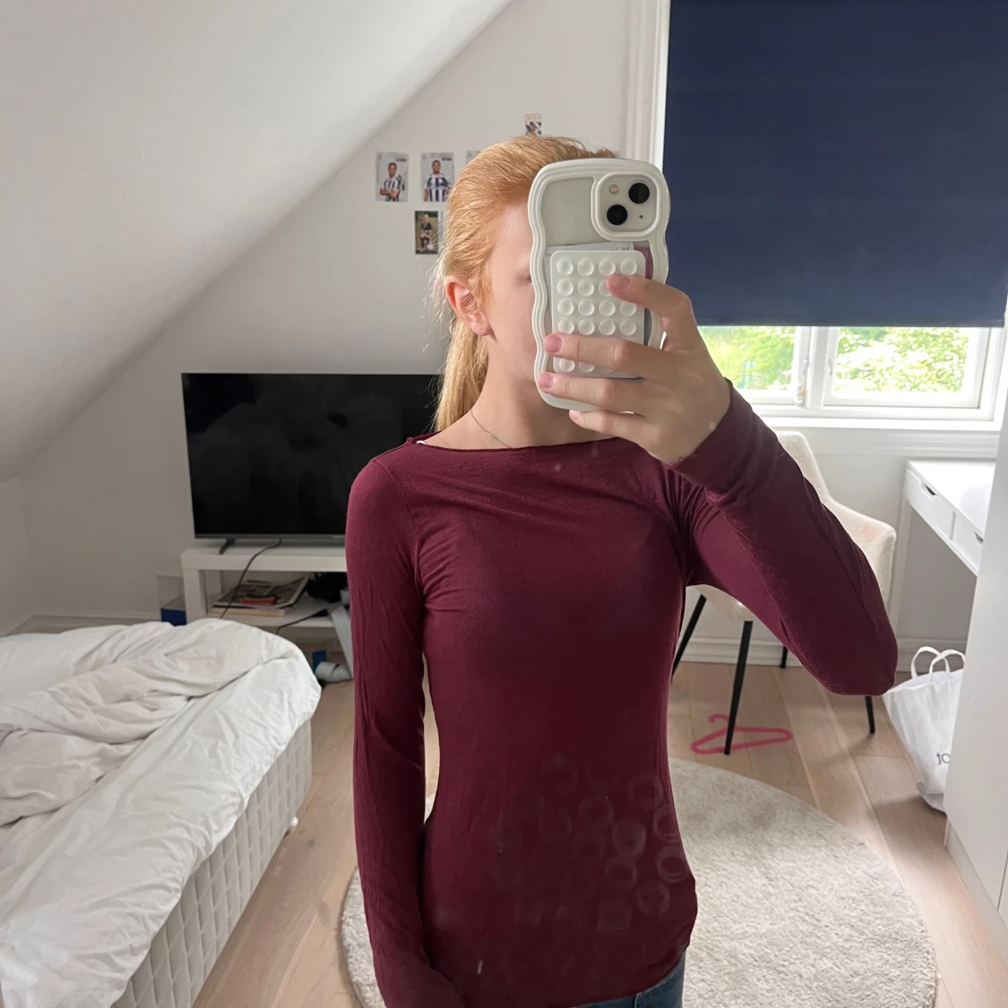 Vinröd långärmad tröja Intimissimi