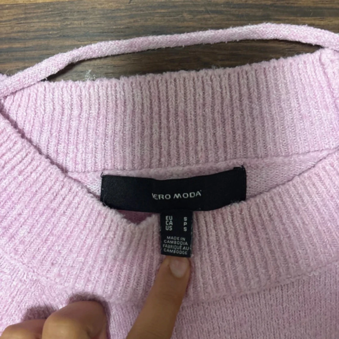 Ljusrosa stickad tröja Vero Moda - 1