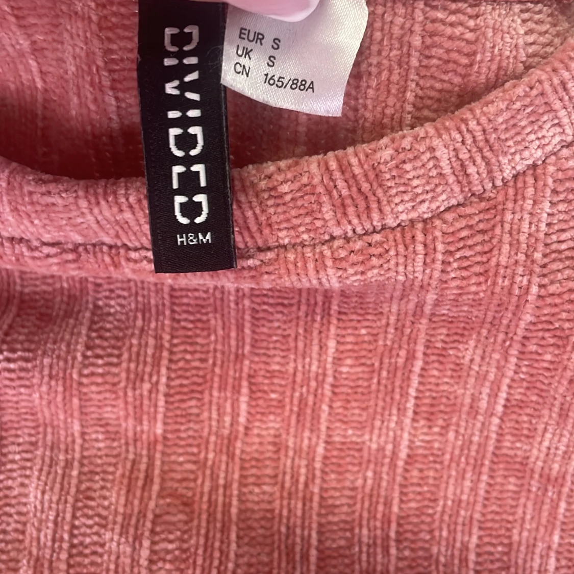 Rosa ribbad långärmad tröja H&M - 2