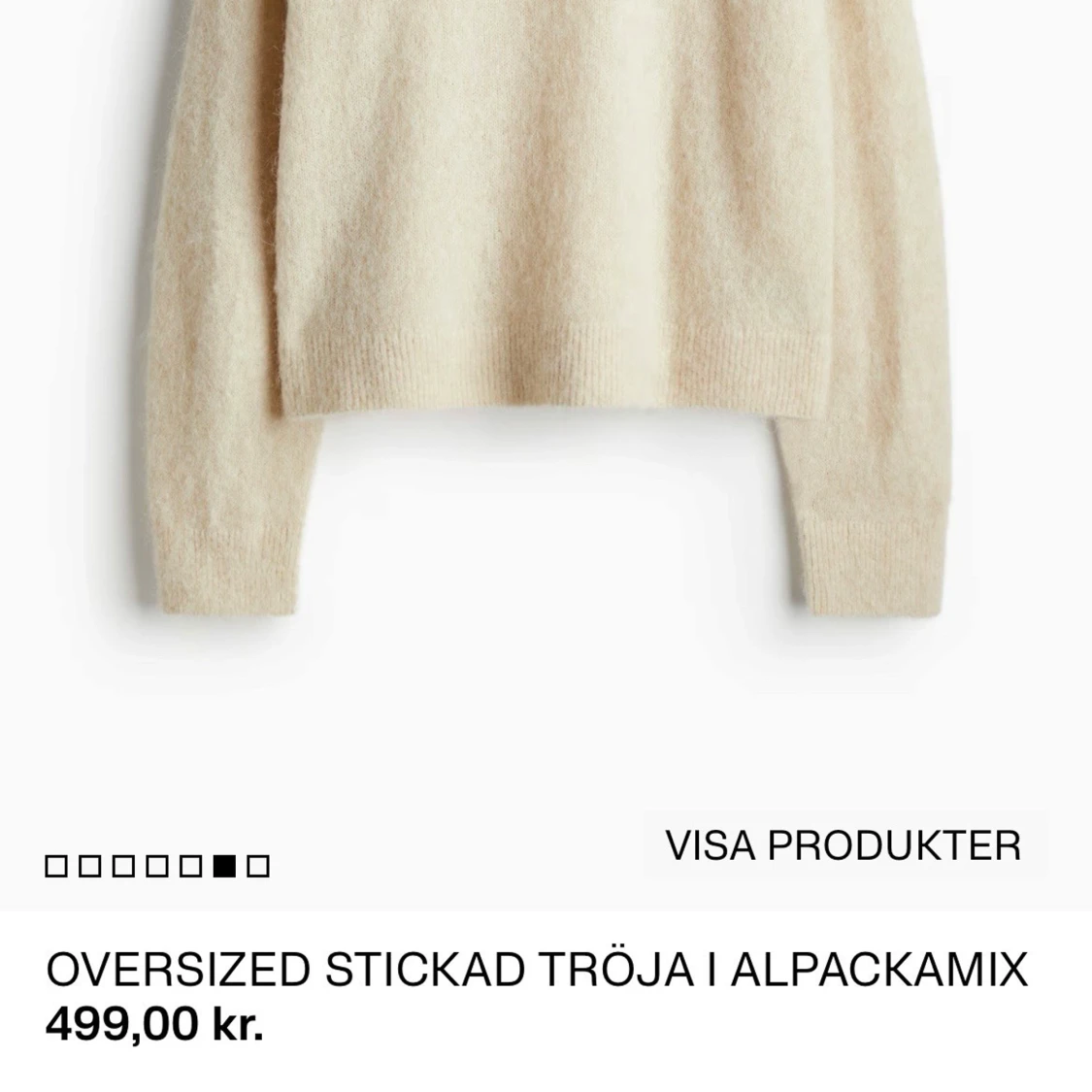 Stickad tröja i ulll/alpacka - 4