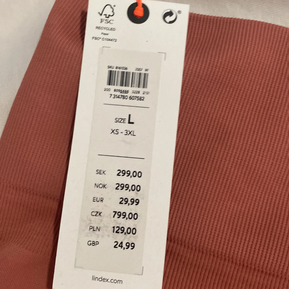 Rosa leggings från Lindex - 1