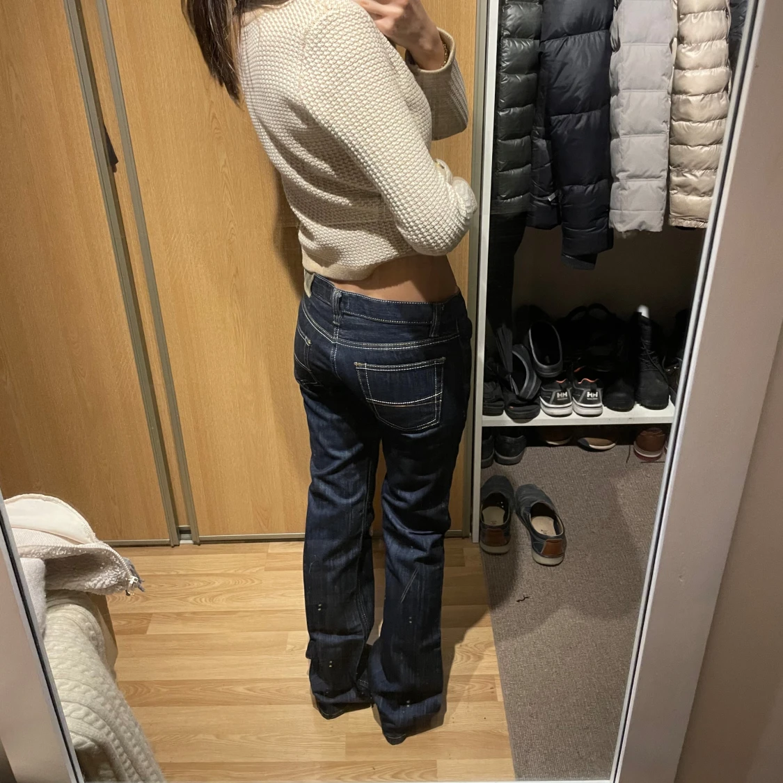 Lågmidjade bootcut jeans  - 4