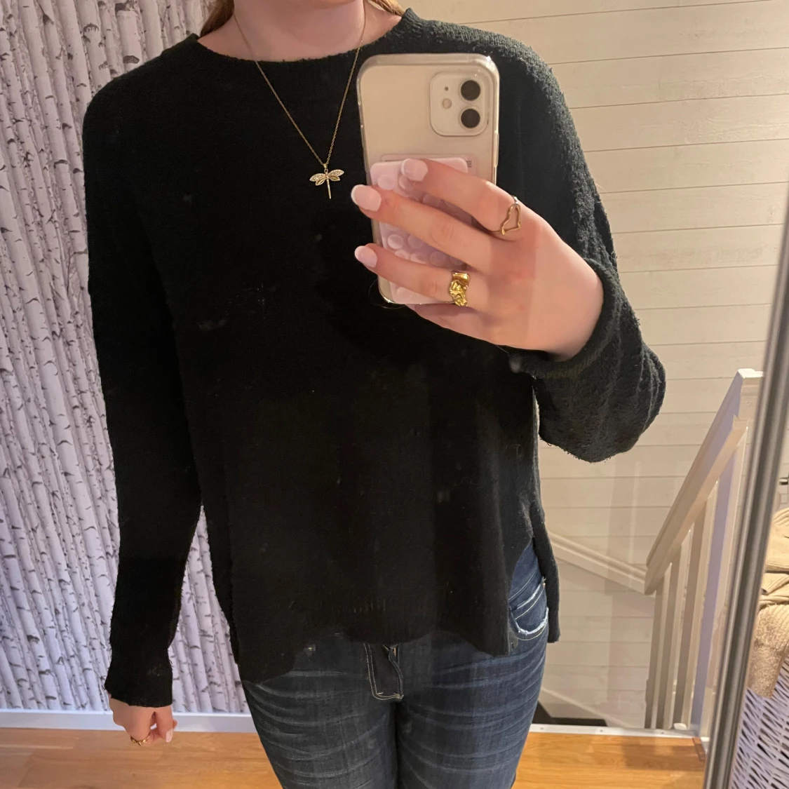 Svart stickad tröja från Vero Moda