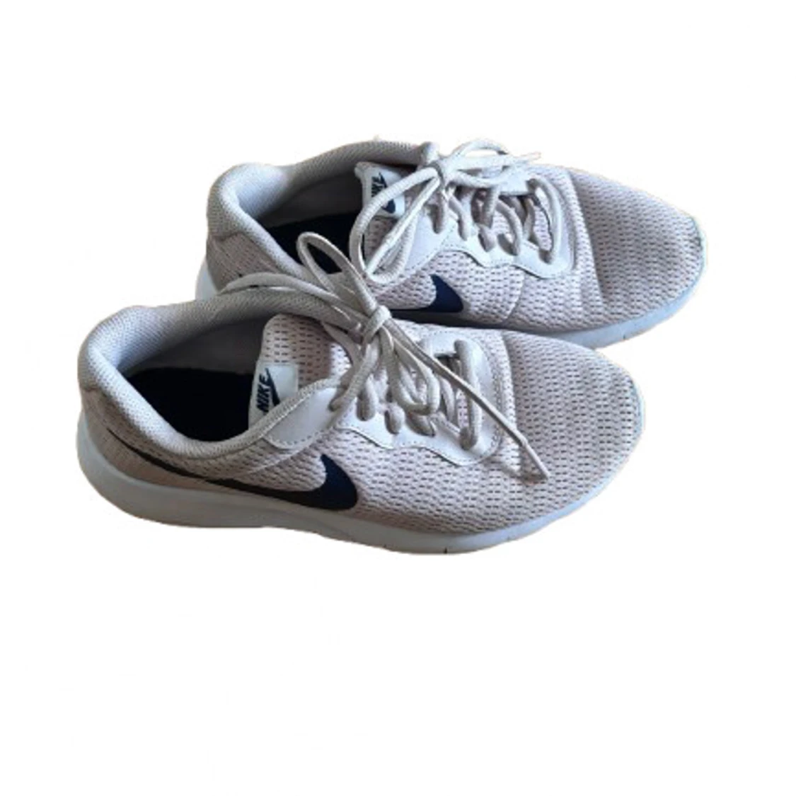 Puderrosa Nike sneakers med blå swoosh - 1