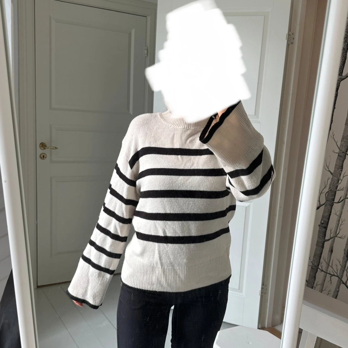 Randig stickad tröja - 2