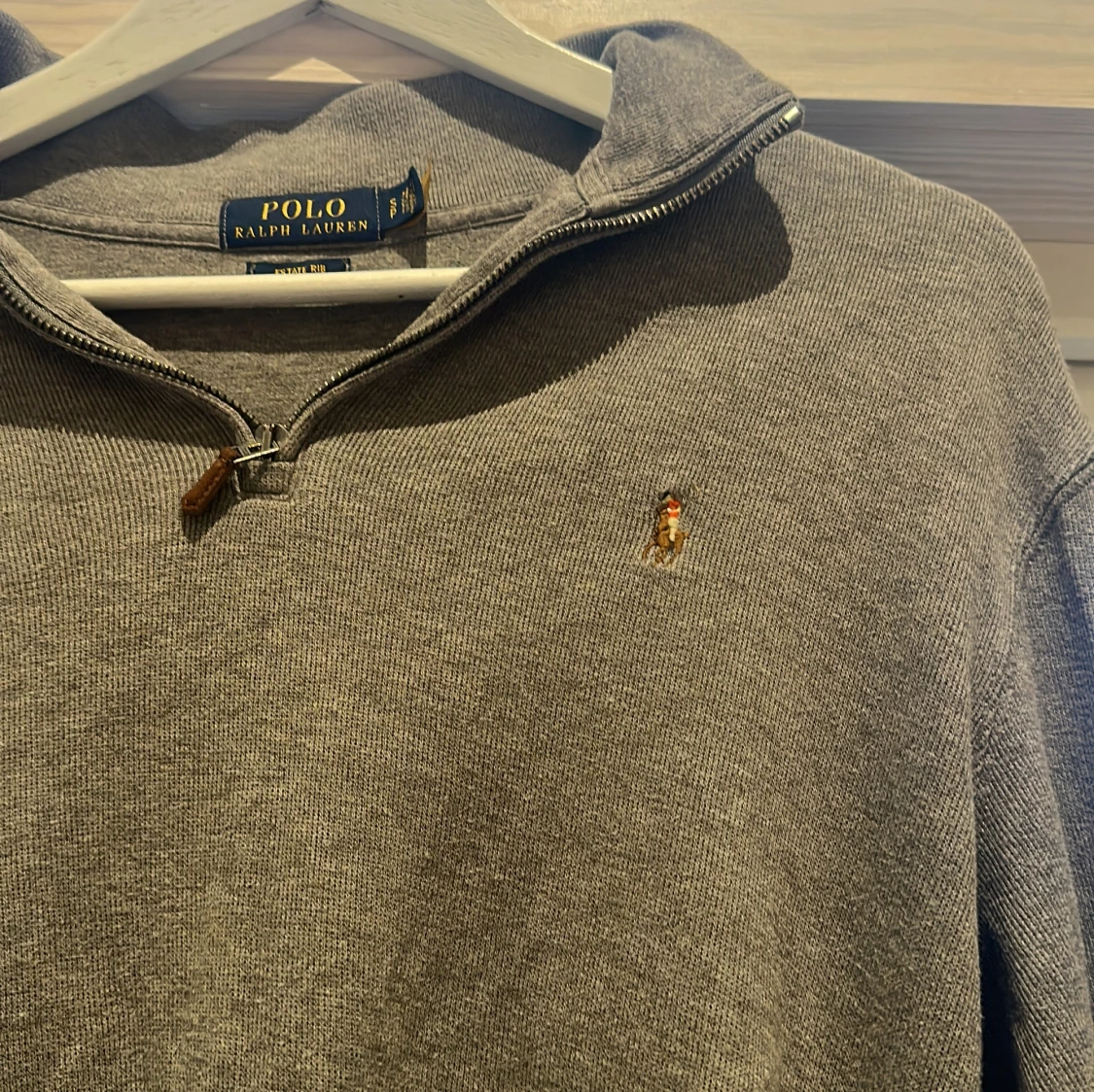 Grå halvzip tröja från Polo Ralph Lauren - 1