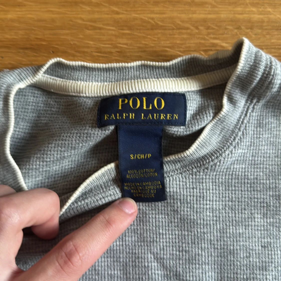 Grå långärmad tröja från Polo Ralph Lauren - 1