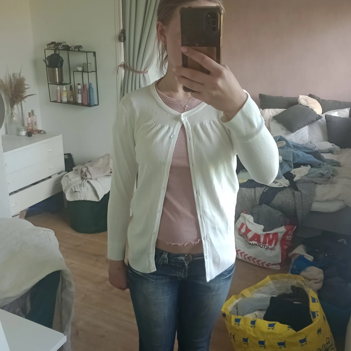 Vit kofta från vero moda 