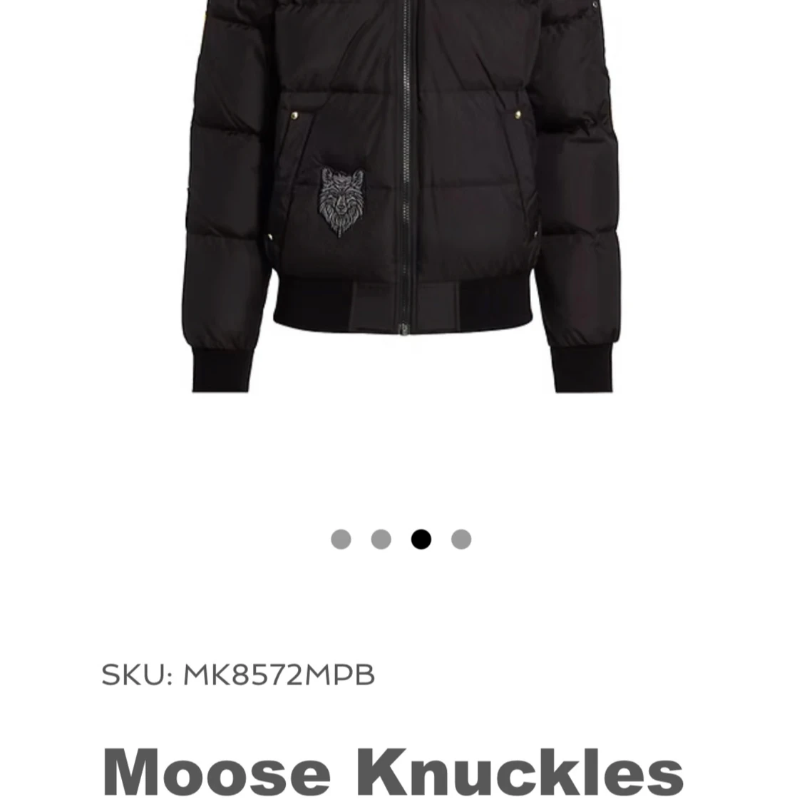 Svart pufferjacka från Moose Knuckles - 4