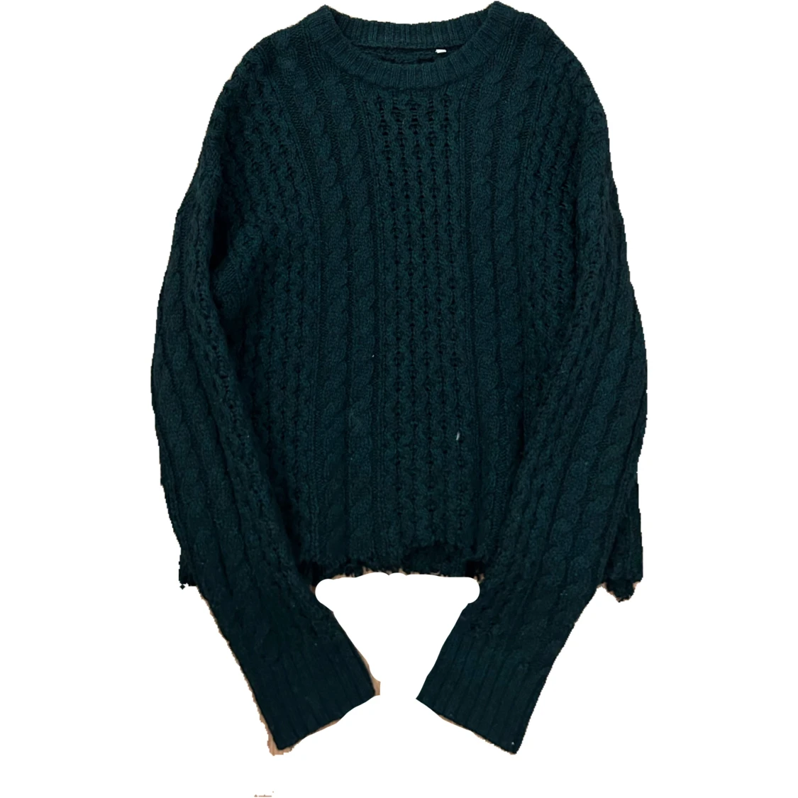 Oversized Cropped knitted sweater - 1