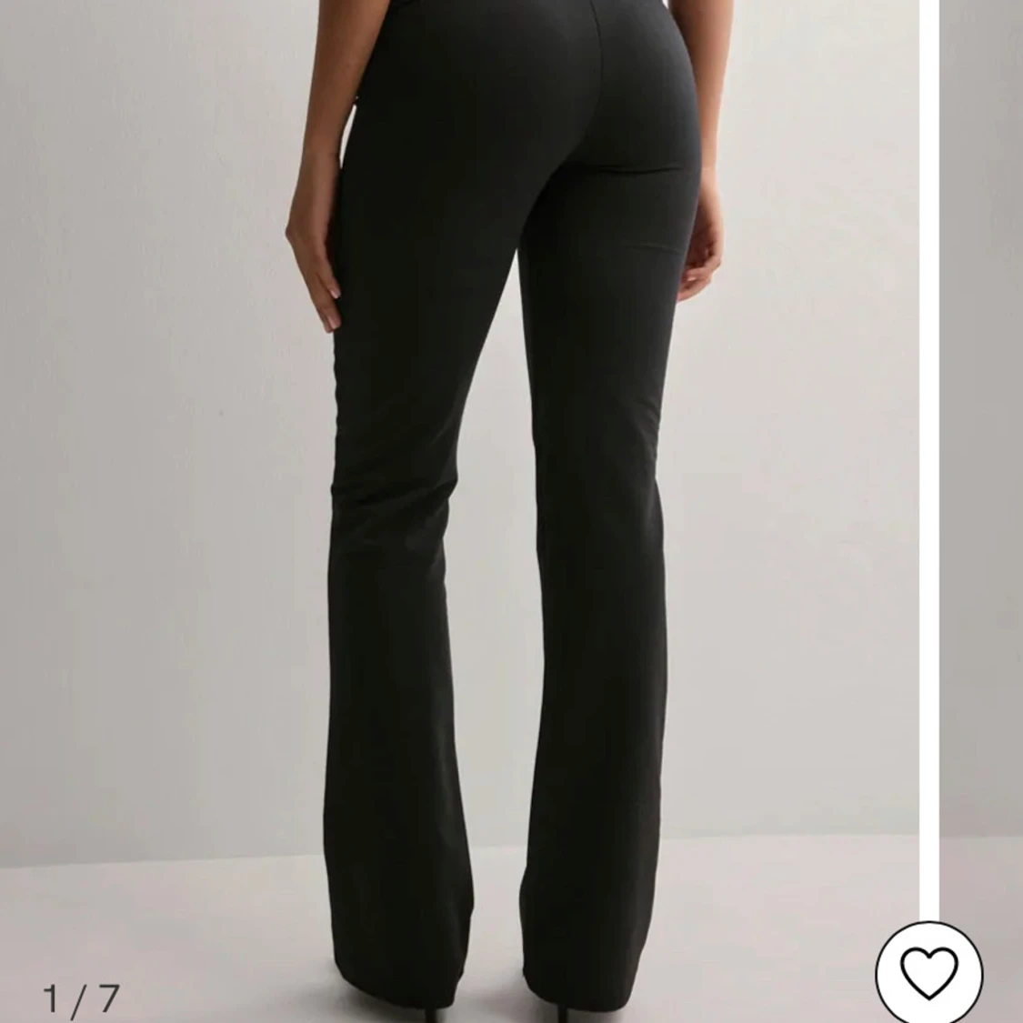 Svarta bootcut kostymbyxor - 1