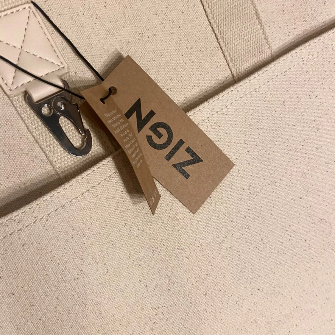 Beige shoppingväska från Zign - 3